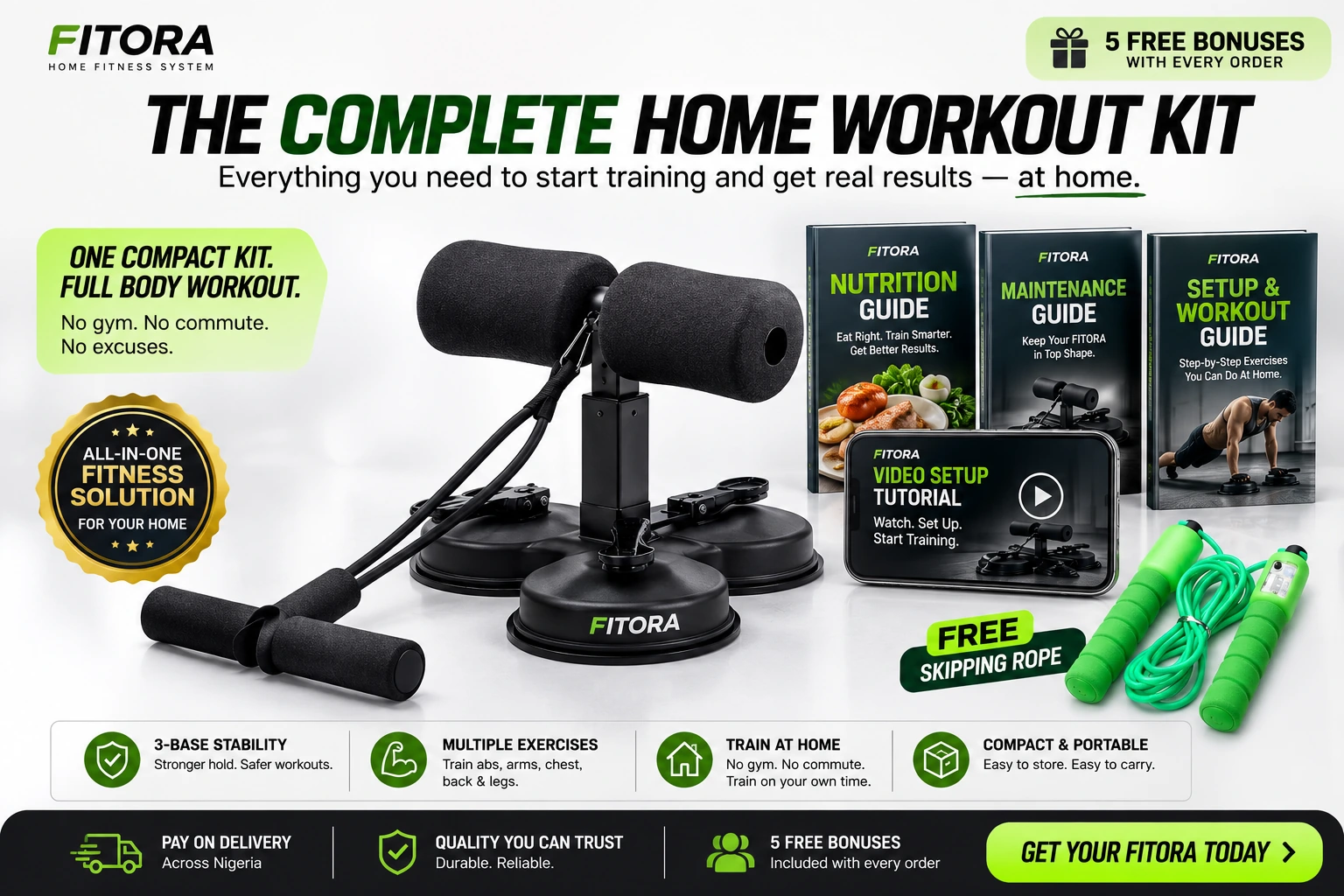 Complete FITORA package with five free bonuses